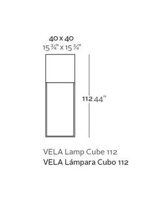 Vondom Vela LED floor lamp in Ice White 2101 polyethylene