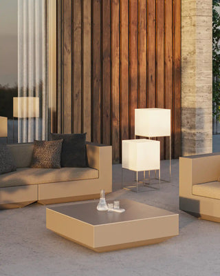 Vondom Vela LED floor lamp in Ice White 2101 polyethylene