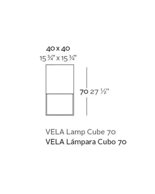 Vondom Vela LED floor lamp in Ice White 2101 polyethylene