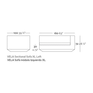 Vondom Vela XL sofa left-hand end module by Ramón Esteve - Buy now on ShopDecor - Discover the best products by VONDOM design