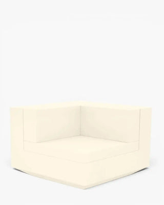 Vondom Vela sofa 90° corner module in polyethylene with upholstered cushions