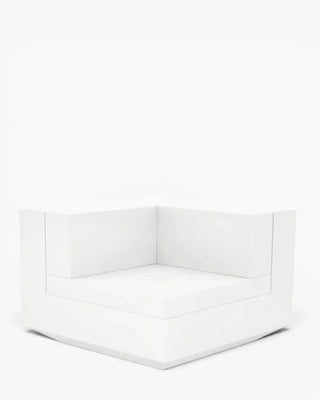 Vondom Vela sofa 90° corner module in polyethylene with upholstered cushions