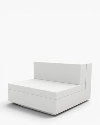 Vondom Vela sofa central armless module in polyethylene with upholstered cushions