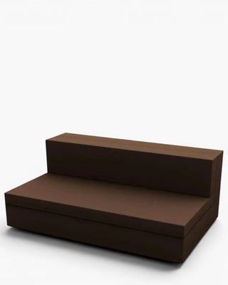 Vondom Vela sofa central armless module in polyethylene with upholstered cushions