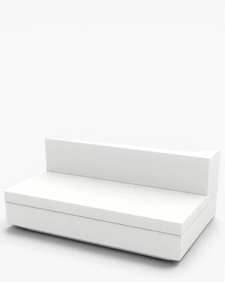 Vondom Vela sofa central armless module in polyethylene with upholstered cushions