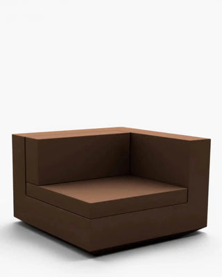 Vondom Vela sofa end module in polyethylene with upholstered cushions