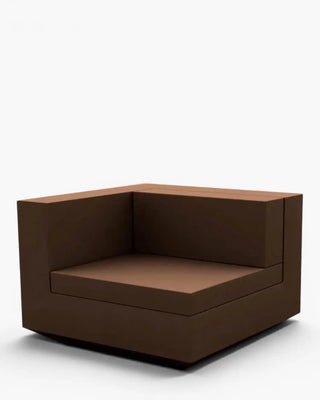 Vondom Vela sofa end module in polyethylene with upholstered cushions