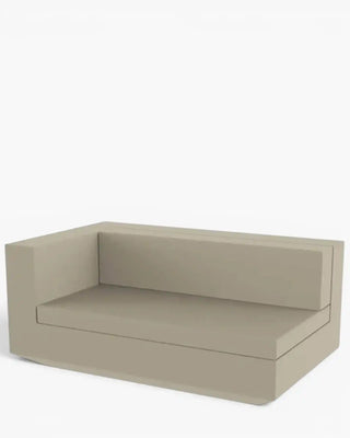 Vondom Vela sofa end module in polyethylene with upholstered cushions