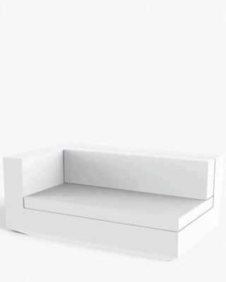 Vondom Vela sofa end module in polyethylene with upholstered cushions