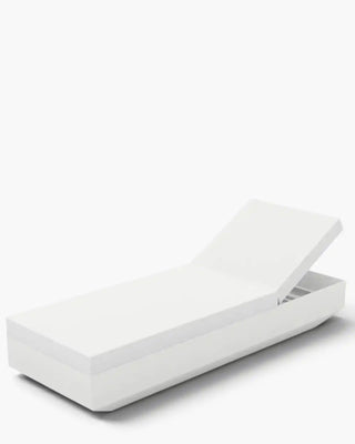 Vondom Vela sunlounger in polyethylene with upholstered cushion
