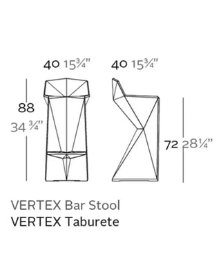 Vondom Vertex stool in polyethylene