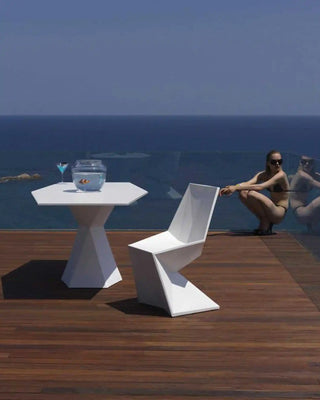 Vondom Vertex table with polyethylene base and HPL top