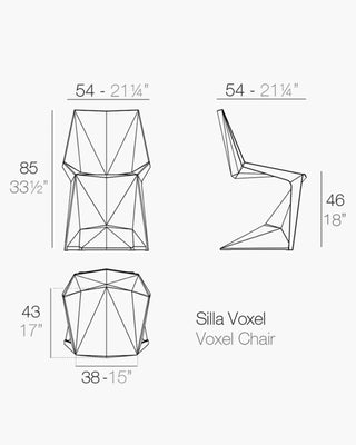 Vondom Voxel chair in polyethylene