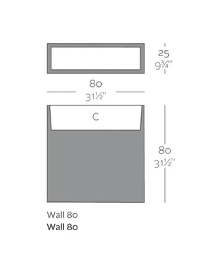 Vondom Wall Planter vase in polyethylene