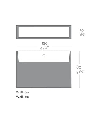 Vondom Wall Planter vase in polyethylene