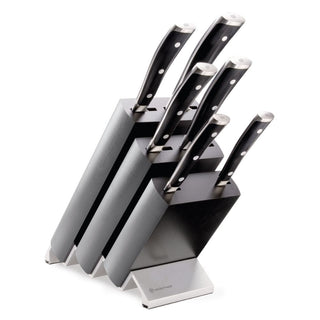 Wusthof Classic Ikon 6 piece knife block in black ash - Buy now on ShopDecor - Discover the best products by WÜSTHOF design