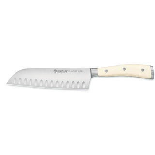 Wusthof Classic Ikon Crème santoku knife with hollow edge 17 cm. - Buy now on ShopDecor - Discover the best products by WÜSTHOF design