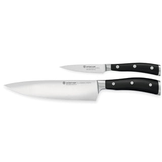 Wusthof Classic Ikon set peeling knife/cook's knife black - Buy now on ShopDecor - Discover the best products by WÜSTHOF design