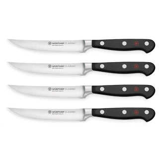 Wusthof Classic set 4 steak knives black - Buy now on ShopDecor - Discover the best products by WÜSTHOF design