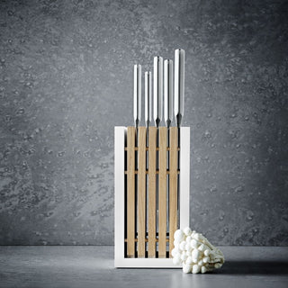 Wusthof Classic White knife block with 5 knives Santoku version - Buy now on ShopDecor - Discover the best products by WÜSTHOF design