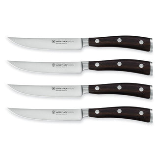 Wusthof Ikon set 4 steak knives african black - Buy now on ShopDecor - Discover the best products by WÜSTHOF design