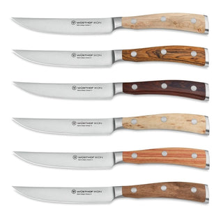 Wusthof Ikon set 6 steak knives with wooden handle - Buy now on ShopDecor - Discover the best products by WÜSTHOF design