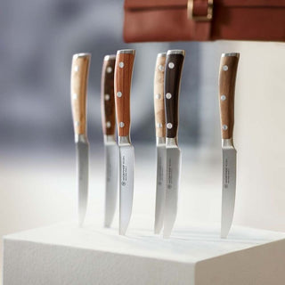 Wusthof Ikon set 6 steak knives with wooden handle - Buy now on ShopDecor - Discover the best products by WÜSTHOF design