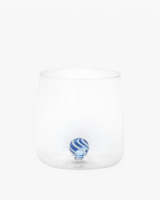 Zafferano Bilia Candy Tumbler transparent with little ball 44 cl - 14.87 oz Zafferano Blue - Buy now on ShopDecor - Discover the best products by ZAFFERANO design