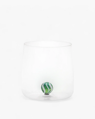 Zafferano Bilia Candy Tumbler transparent with little ball 44 cl - 14.87 oz Zafferano Green - Buy now on ShopDecor - Discover the best products by ZAFFERANO design