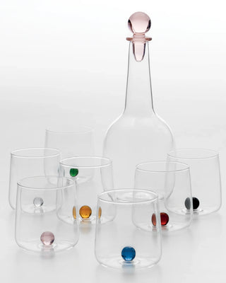 Zafferano Bilia Set 6 tumblers with 6 different colours little balls - Buy now on ShopDecor - Discover the best products by ZAFFERANO design