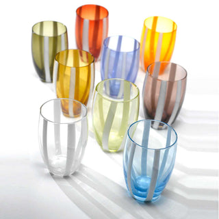 Zafferano Gessato Set 6 tumblers in different colours - Buy now on ShopDecor - Discover the best products by ZAFFERANO design