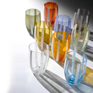 Zafferano Gessato tumbler coloured glass - Buy now on ShopDecor - Discover the best products by ZAFFERANO design