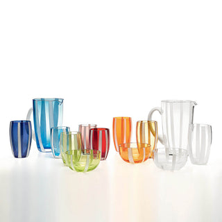 Zafferano Gessato tumbler coloured glass - Buy now on ShopDecor - Discover the best products by ZAFFERANO design