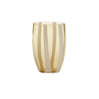 Zafferano Gessato tumbler coloured glass Zafferano Amber - Buy now on ShopDecor - Discover the best products by ZAFFERANO design