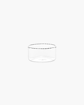 Zafferano Intrecci bowl diam. 10 cm - 3.93 in White Black - Buy now on ShopDecor - Discover the best products by ZAFFERANO design