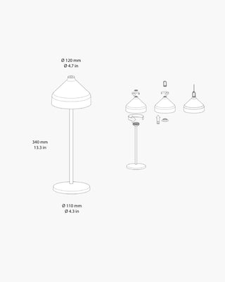 Zafferano Lampes à Porter Amelie table lamp - Buy now on ShopDecor - Discover the best products by ZAFFERANO LAMPES À PORTER design
