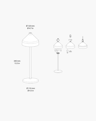 Zafferano Lampes à Porter Amelie table lamp - Buy now on ShopDecor - Discover the best products by ZAFFERANO LAMPES À PORTER design