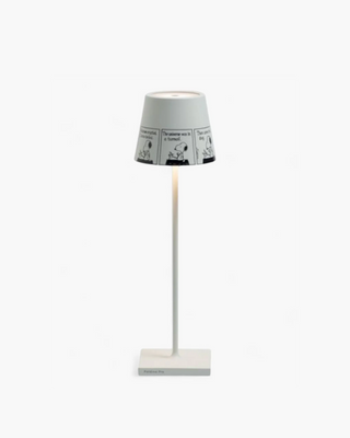 Zafferano Lampes à Porter Poldina x Peanuts table lamp Strip - White stem - Buy now on ShopDecor - Discover the best products by ZAFFERANO LAMPES À PORTER design