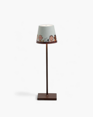 Zafferano Lampes à Porter Poldina x Peanuts table lamp Together - corten stem - Buy now on ShopDecor - Discover the best products by ZAFFERANO LAMPES À PORTER design