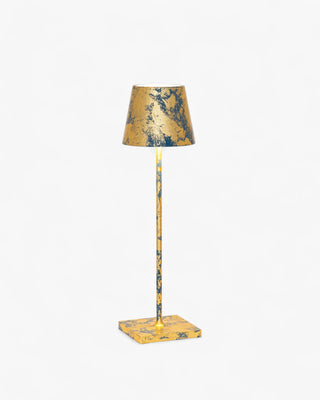 Zafferano Lampes à Porter Poldina Pro Table lamp Avio blue-Gold color leaf craquelé - Buy now on ShopDecor - Discover the best products by ZAFFERANO LAMPES À PORTER design