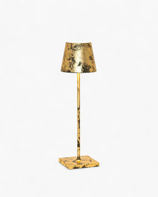 Zafferano Lampes à Porter Poldina Pro Table lamp Black - Gold color leaf craquelé - Buy now on ShopDecor - Discover the best products by ZAFFERANO LAMPES À PORTER design