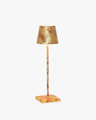 Zafferano Lampes à Porter Poldina Pro Table lamp Red - Gold color leaf craquelé - Buy now on ShopDecor - Discover the best products by ZAFFERANO LAMPES À PORTER design