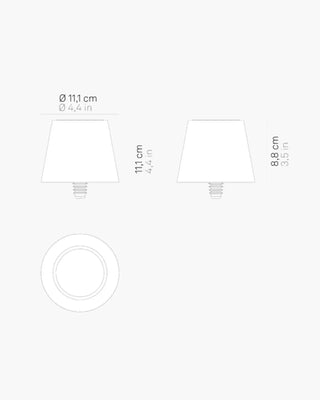 Zafferano Lampes à Porter Poldina Stopper table lamp - Buy now on ShopDecor - Discover the best products by ZAFFERANO LAMPES À PORTER design