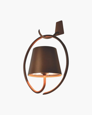 Zafferano Lampes à Porter Poldina Wall lamp with bracket Zafferano Corten Steel R3 - Buy now on ShopDecor - Discover the best products by ZAFFERANO LAMPES À PORTER design