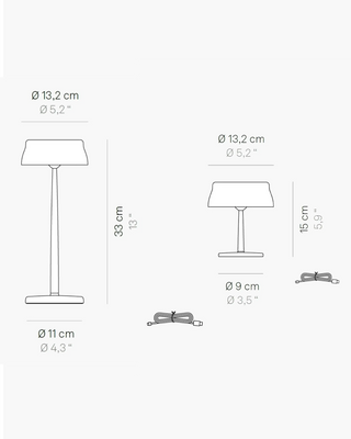 Zafferano Lampes à Porter Sister Light Wi-Fi table lamp - Buy now on ShopDecor - Discover the best products by ZAFFERANO LAMPES À PORTER design