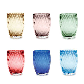 Zafferano Losanghe Set 6 tumblers in different colours - Buy now on ShopDecor - Discover the best products by ZAFFERANO design