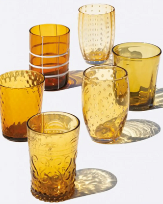 Zafferano Melting Pot box of 6 assorted glasses