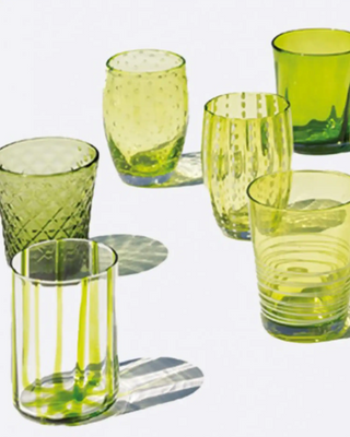 Zafferano Melting Pot box of 6 assorted glasses
