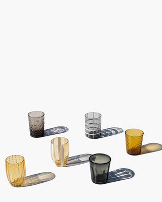 Zafferano Melting Pot box of 6 assorted glasses