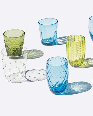 Zafferano Melting Pot box of 6 assorted glasses Zafferano Aquamarine Green - Buy now on ShopDecor - Discover the best products by ZAFFERANO design